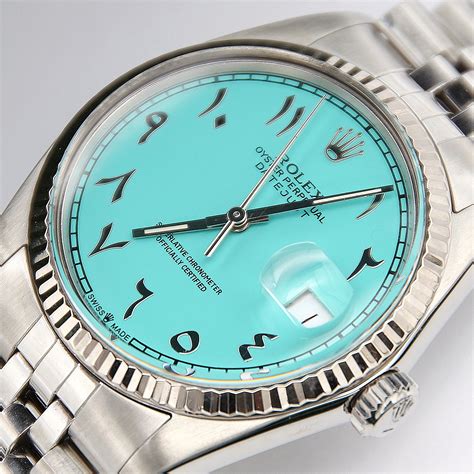 arabic numbers rolex|Rolex tiffany arabic dial.